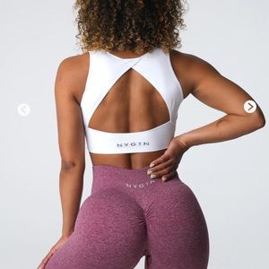 NVGTN White Empower Seamless Bra NWT
